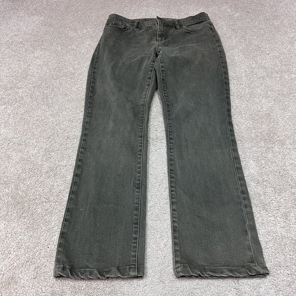 Ralph Lauren Denim - Lauren Jean Co Ralph Lauren Jeans Women’s Green Modern Straight 6 Petite Pockets